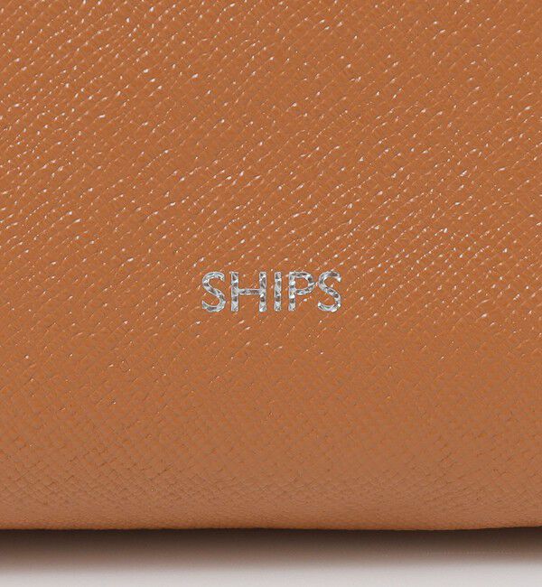 SHIPS「【WEB限定】SHIPS:【SAFFIANO LEATHER】ラウンド ジップ ポーチ」|ポーチ|