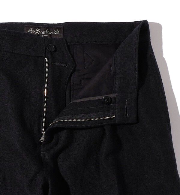 SHIPS「Southwick:〈セットアップ対応〉Gate Label フェルテッド 1プリーツ スラックス」|スラックス|