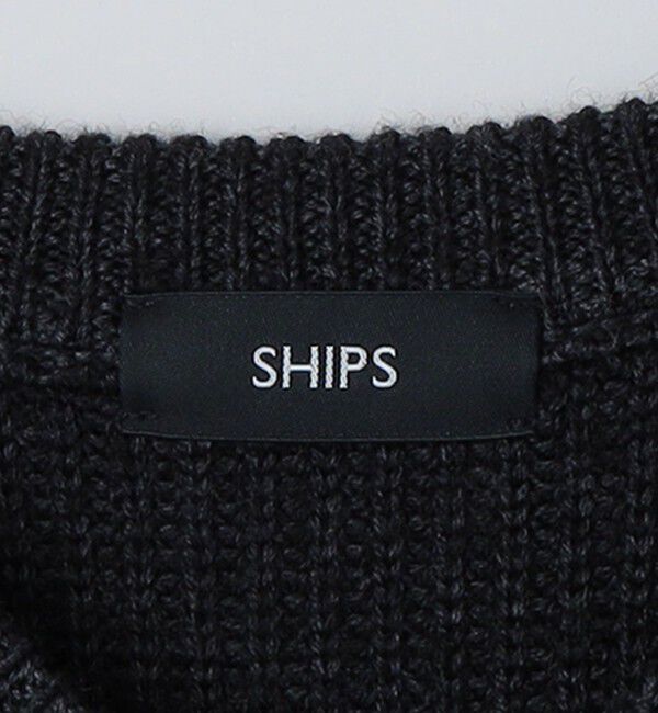 SHIPS「SHIPS: ウール ガーメントダイ Vネック ニット」|ニット・セーター|