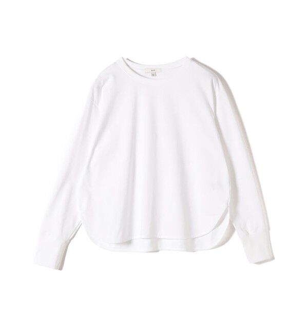 SHIPS for women「《一部予約》〈接触冷感 / UVカット / 手洗い可能〉ロング リブ ラウンド ヘム プルオーバー」|Tシャツ・カットソー|