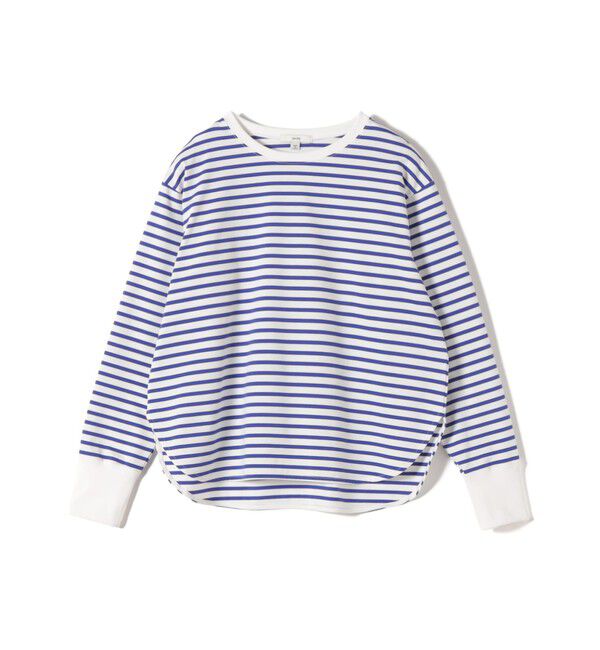 SHIPS for women「《一部予約》〈接触冷感 / UVカット / 手洗い可能〉ロング リブ ラウンド ヘム プルオーバー」|Tシャツ・カットソー|