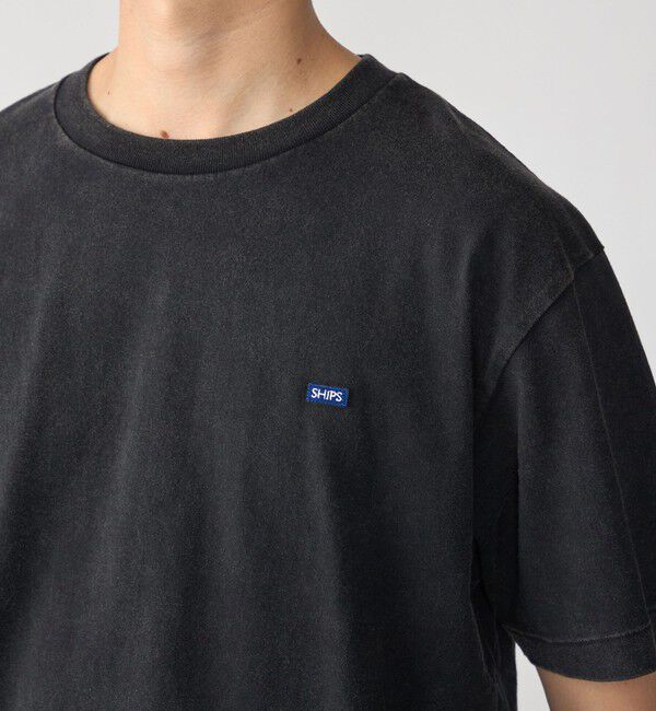 SHIPS「【WEB限定】SHIPS: マイクロ ワッペン フェード Tシャツ」|Tシャツ・カットソー|ブラック