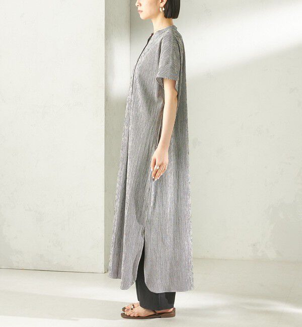 SHIPS for women「〈手洗い可能〉ACAR バンピー チェック ワンピース」|ワンピース|