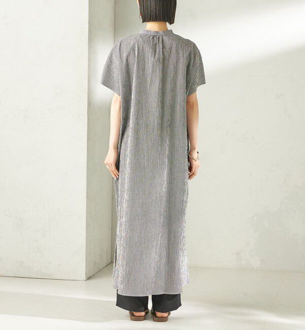 SHIPS for women「〈手洗い可能〉ACAR バンピー チェック ワンピース」|ワンピース|