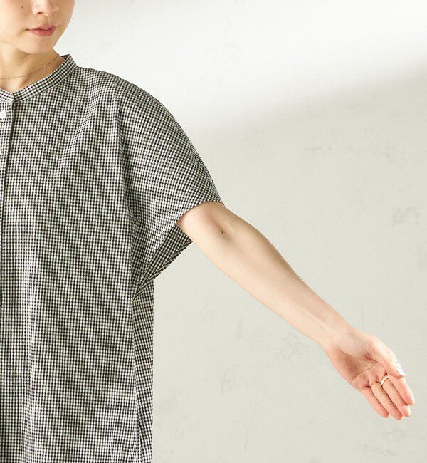 SHIPS for women「〈手洗い可能〉ACAR バンピー チェック ワンピース」|ワンピース|