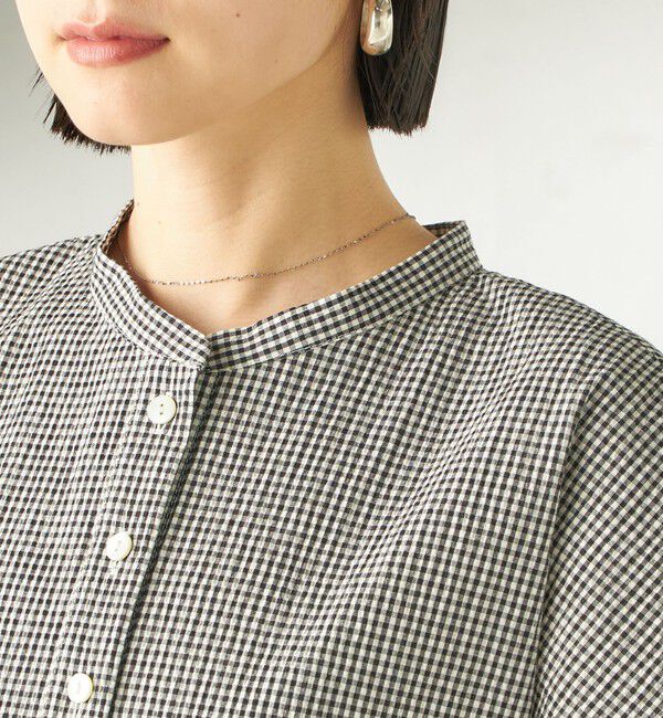 SHIPS for women「〈手洗い可能〉ACAR バンピー チェック ワンピース」|ワンピース|