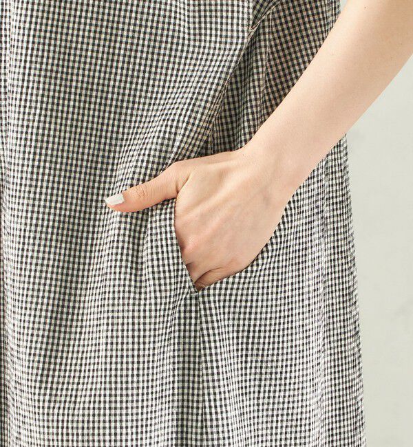 SHIPS for women「〈手洗い可能〉ACAR バンピー チェック ワンピース」|ワンピース|