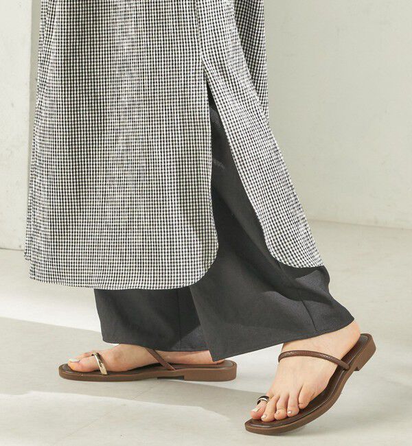 SHIPS for women「〈手洗い可能〉ACAR バンピー チェック ワンピース」|ワンピース|