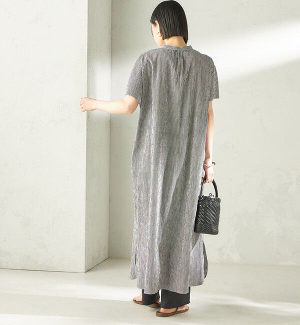 SHIPS for women「〈手洗い可能〉ACAR バンピー チェック ワンピース」|ワンピース|
