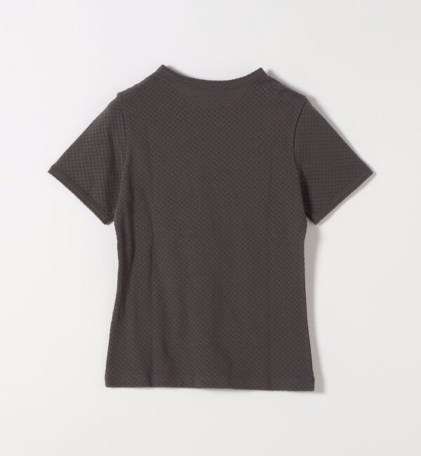 SHIPS any「SHIPS any:〈洗濯機可能〉透かし レース 半袖 クルーネック Tシャツ」|Tシャツ・カットソー|