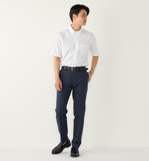 SHIPS Colors 「SHIPS Colors:〈吸水速乾・接触冷感〉SMART TECH(R) ノーアイロン 半袖シャツ」|シャツ・ブラウス|