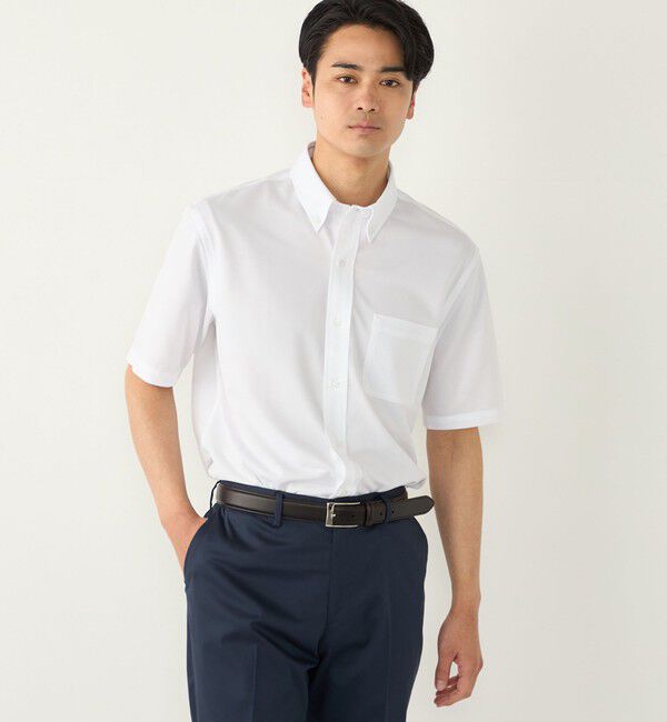 SHIPS Colors 「SHIPS Colors:〈吸水速乾・接触冷感〉SMART TECH(R) ノーアイロン 半袖シャツ」|シャツ・ブラウス|