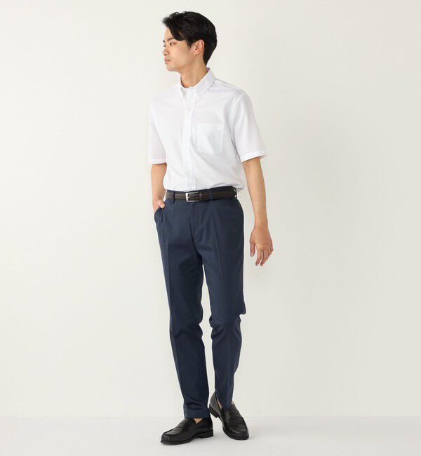 SHIPS Colors 「SHIPS Colors:〈吸水速乾・接触冷感〉SMART TECH(R) ノーアイロン 半袖シャツ」|シャツ・ブラウス|