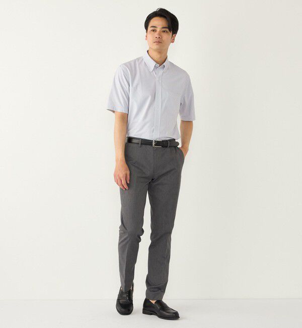 SHIPS Colors 「SHIPS Colors:〈吸水速乾・接触冷感〉SMART TECH(R) ノーアイロン 半袖シャツ」|シャツ・ブラウス|