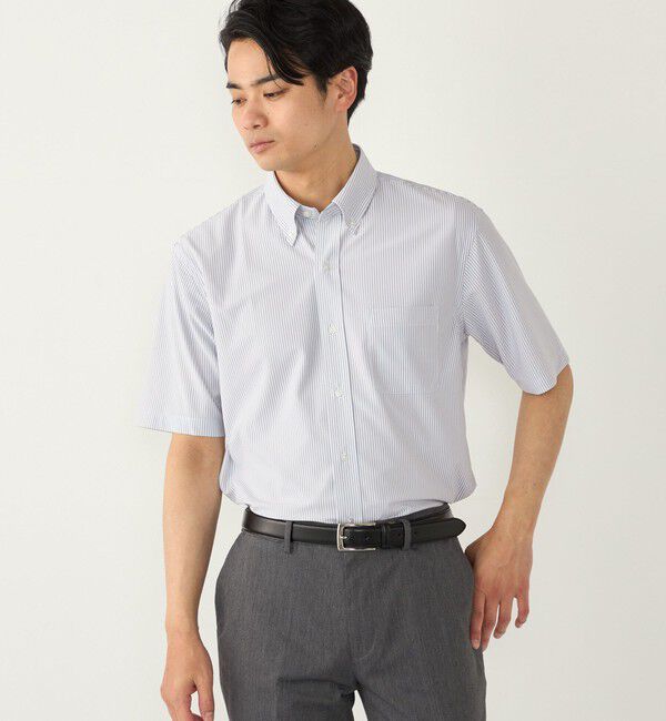SHIPS Colors 「SHIPS Colors:〈吸水速乾・接触冷感〉SMART TECH(R) ノーアイロン 半袖シャツ」|シャツ・ブラウス|
