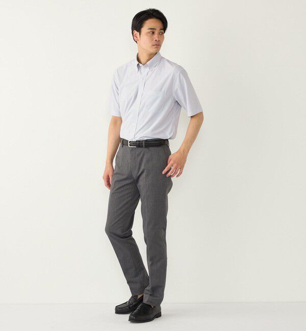 SHIPS Colors 「SHIPS Colors:〈吸水速乾・接触冷感〉SMART TECH(R) ノーアイロン 半袖シャツ」|シャツ・ブラウス|