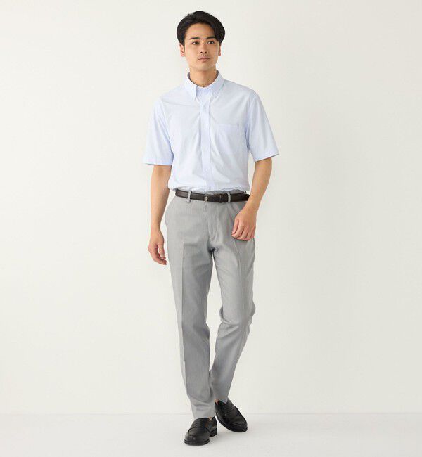 SHIPS Colors 「SHIPS Colors:〈吸水速乾・接触冷感〉SMART TECH(R) ノーアイロン 半袖シャツ」|シャツ・ブラウス|