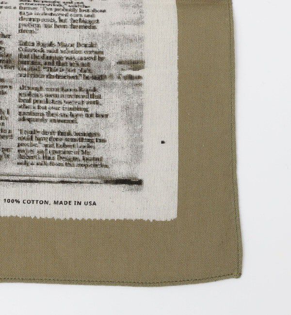 SHIPS「SABLE NY: NEWSPAPER PRINT」|バンダナ・スカーフ|
