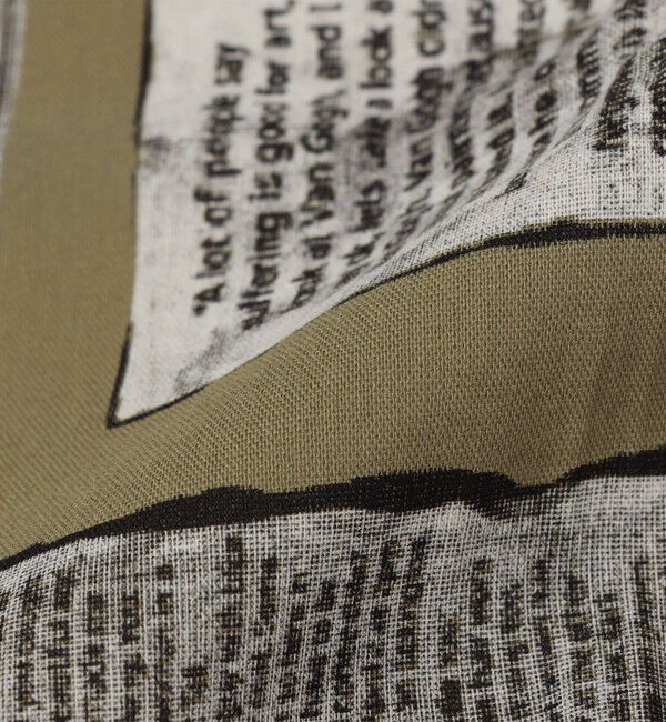 SHIPS「SABLE NY: NEWSPAPER PRINT」|バンダナ・スカーフ|