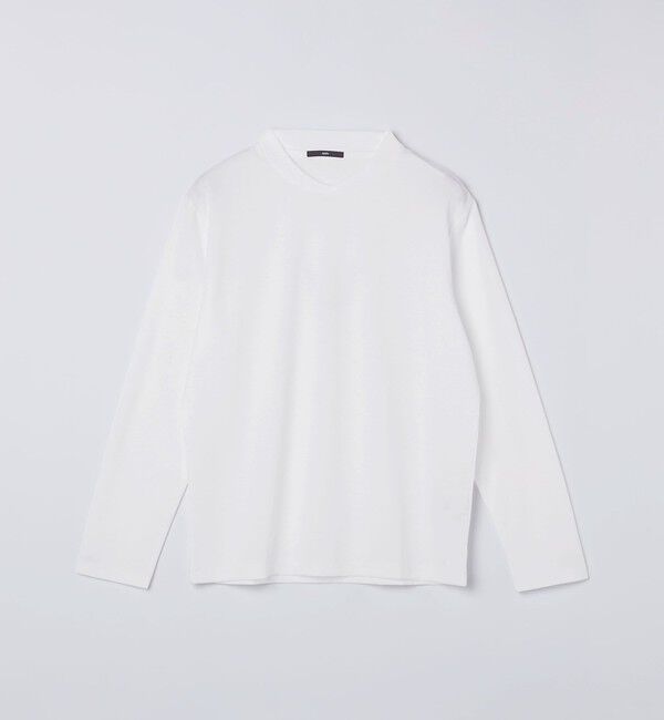 SHIPS「【WEB限定】SHIPS:〈接触冷感/手洗い可能〉100/2 クロスネック ビズ ロングスリーブ Ｔシャツ」|Tシャツ・カットソー|ホワイト