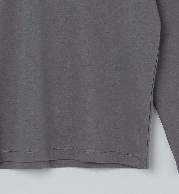 SHIPS「【WEB限定】SHIPS:〈接触冷感/手洗い可能〉100/2 クロスネック ビズ ロングスリーブ Ｔシャツ」|Tシャツ・カットソー|