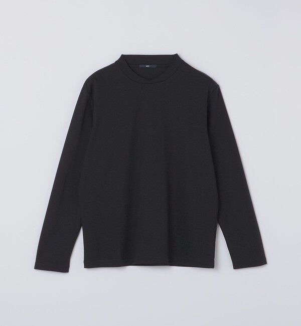 SHIPS「【WEB限定】SHIPS:〈接触冷感/手洗い可能〉100/2 クロスネック ビズ ロングスリーブ Ｔシャツ」|Tシャツ・カットソー|ブラック