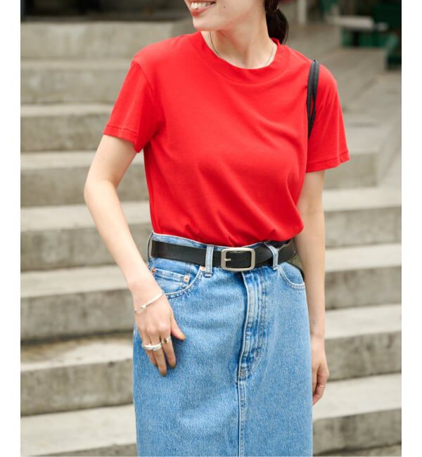 OUTDOOR PRODUCTS Usual Things「新色追加 ハイツイストコットンコンパクトTEE」|Tシャツ・カットソー|レッド