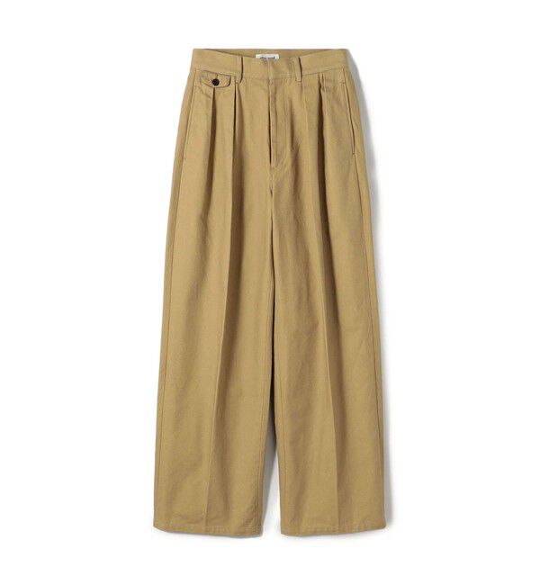 Edition「edition pourell ビンテージコットン タックパンツ」|その他|43 ベージュ