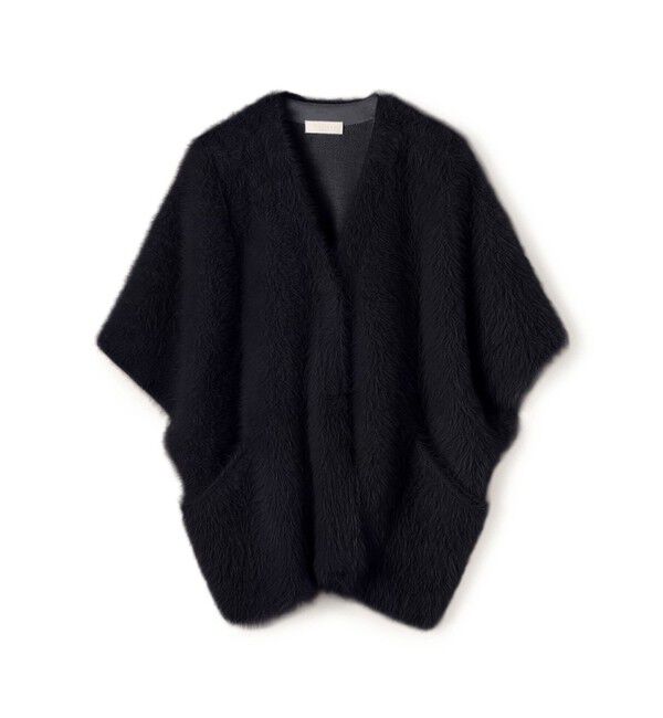 Ballsey「【WEB先行予約】フェザーヤーン ビッグポンチョ」|カーディガン|17 ダークグレー