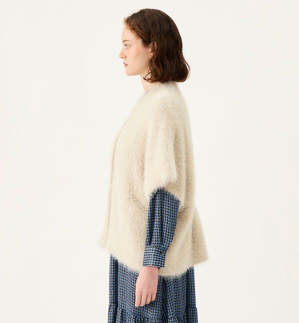 Ballsey「【WEB先行予約】フェザーヤーン ビッグポンチョ」|カーディガン|
