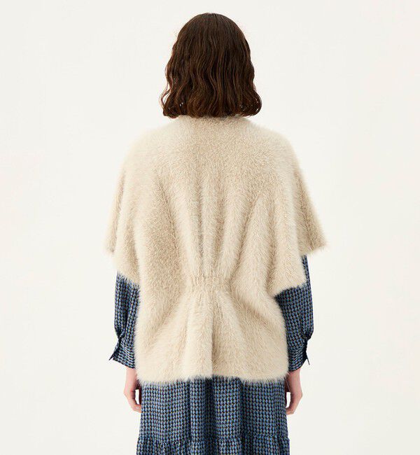 Ballsey「【WEB先行予約】フェザーヤーン ビッグポンチョ」|カーディガン|