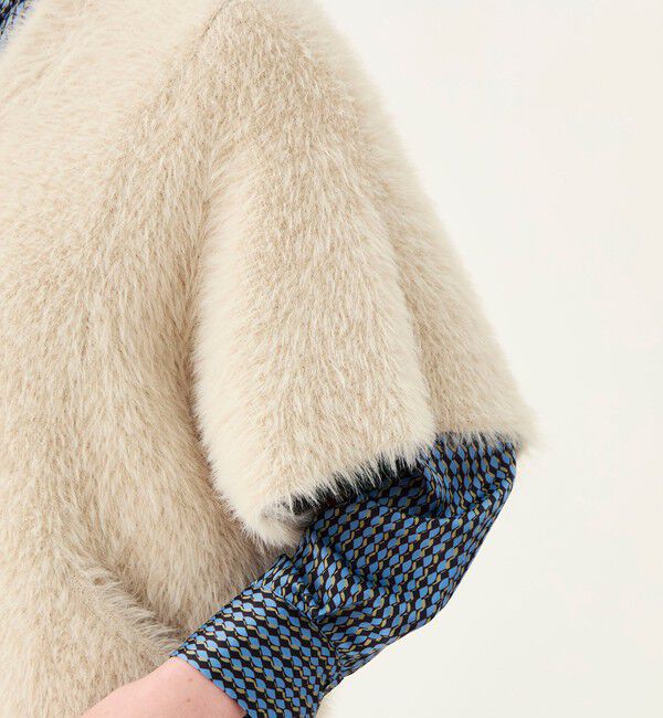 Ballsey「【WEB先行予約】フェザーヤーン ビッグポンチョ」|カーディガン|