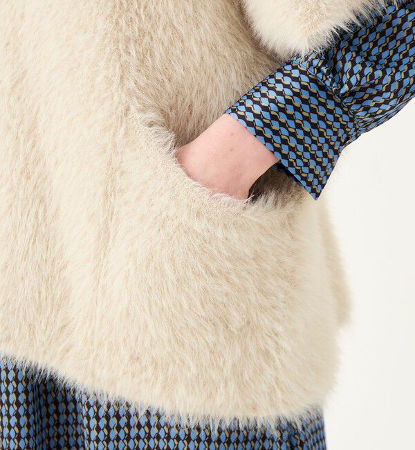 Ballsey「【WEB先行予約】フェザーヤーン ビッグポンチョ」|カーディガン|