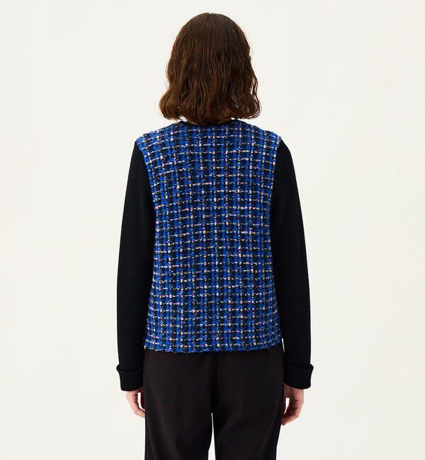 Ballsey「【WEB先行予約】チェックコンビ 4ポケットカーディガン」|カーディガン|