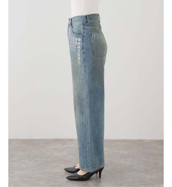 JOINT WORKS「アイレット ディテール ワイドデニムパンツ / J EYELET DETAIL PANTS」|デニム|
