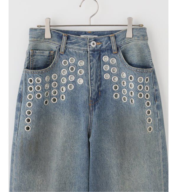 JOINT WORKS「アイレット ディテール ワイドデニムパンツ / J EYELET DETAIL PANTS」|デニム|