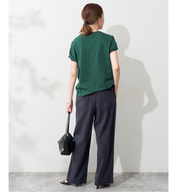 SLOBE IENA「《3サイズ展開/追加》フィブリルストライプリラックスパンツ」|その他|