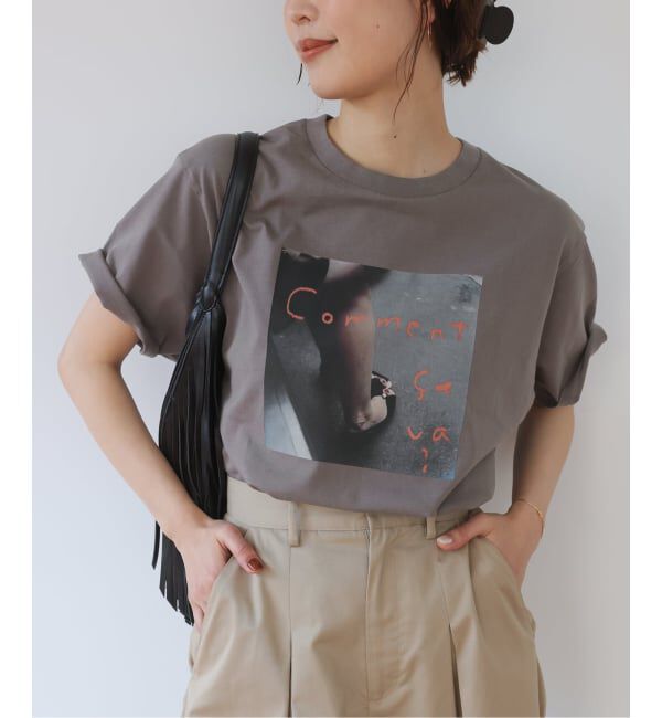 SLOBE IENA「Lundi&times;FRUIT OF THE LOOM&times;SLOBE別注 フォトTシャツ」|Tシャツ・カットソー|グレーA