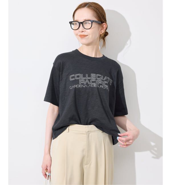 SLOBE IENA「Collegiate Pacific/カレッジエイト パシフィック SLOBE別注 ショートTシャツ」|Tシャツ・カットソー|
