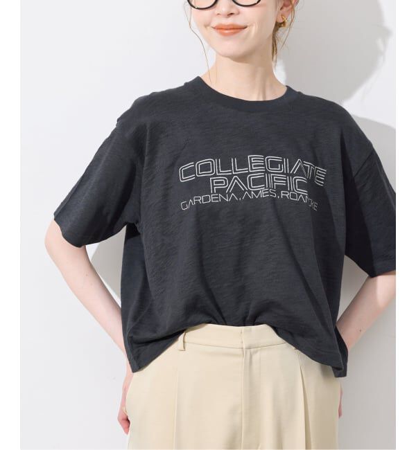 SLOBE IENA「Collegiate Pacific/カレッジエイト パシフィック SLOBE別注 ショートTシャツ」|Tシャツ・カットソー|