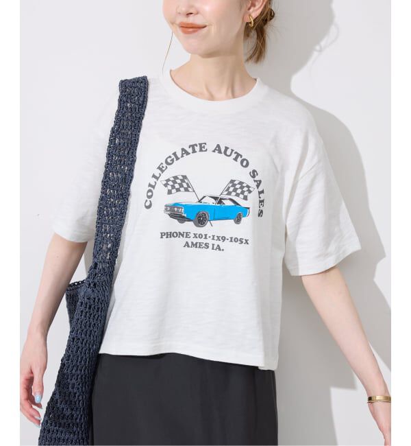 SLOBE IENA「Collegiate Pacific/カレッジエイト パシフィック SLOBE別注 ショートTシャツ」|Tシャツ・カットソー|ホワイト
