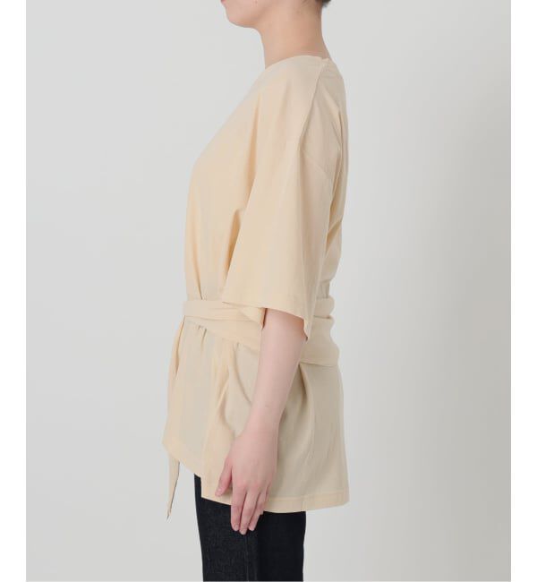 SLOBE IENA「《追加》Plus by ONIT/オニット SLOBE別注 スカーフ付Tシャツ」|Tシャツ・カットソー|
