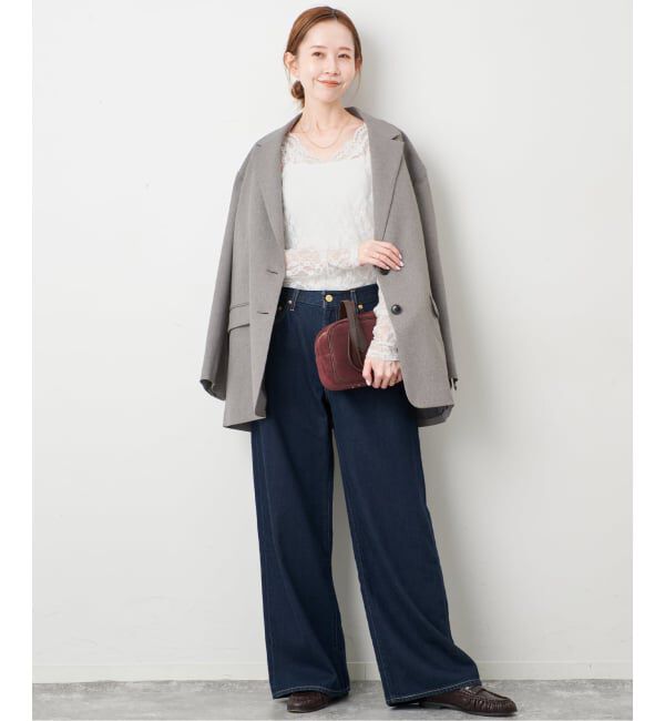 SLOBE IENA「《予約》Vネックレーストップス」|Tシャツ・カットソー|