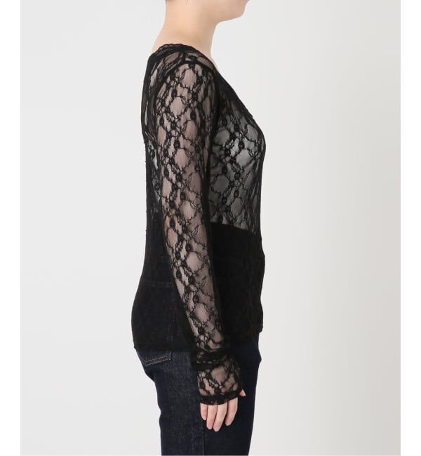 SLOBE IENA「《予約》Vネックレーストップス」|Tシャツ・カットソー|