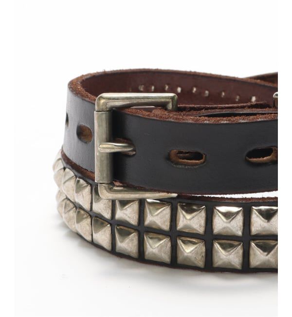 JOURNAL STANDARD「MADE IN CALIF Pylamid Studs 2line Belt」|ベルト|