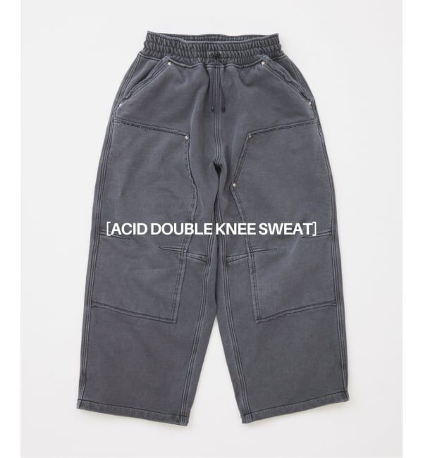 JOURNAL STANDARD「アシッド ダブル ニー スウェット パンツ」|その他|ブラック A