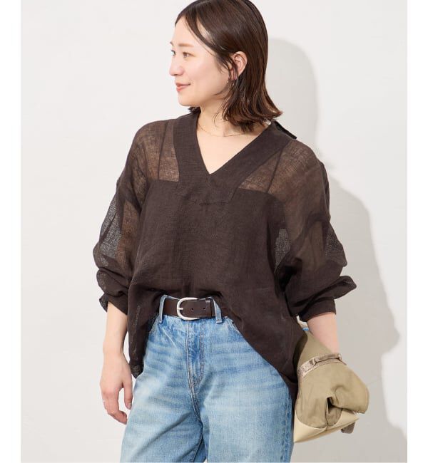 JOURNAL STANDARD「《追加》リネンメッシュシャツ」|シャツ・ブラウス|