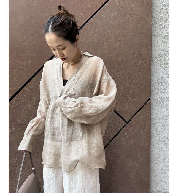 JOURNAL STANDARD「《追加》リネンメッシュシャツ」|シャツ・ブラウス|