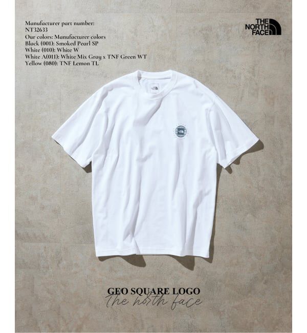 JOURNAL STANDARD relume「THE NORTH FACE / ノースフェイス ジオスクエアロゴティー」|Tシャツ・カットソー|ホワイト