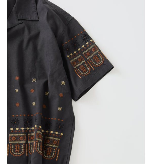 JOURNAL STANDARD relume「アメリカン バンダナ 刺繍 オープンカラー 半袖シャツ」|シャツ・ブラウス|